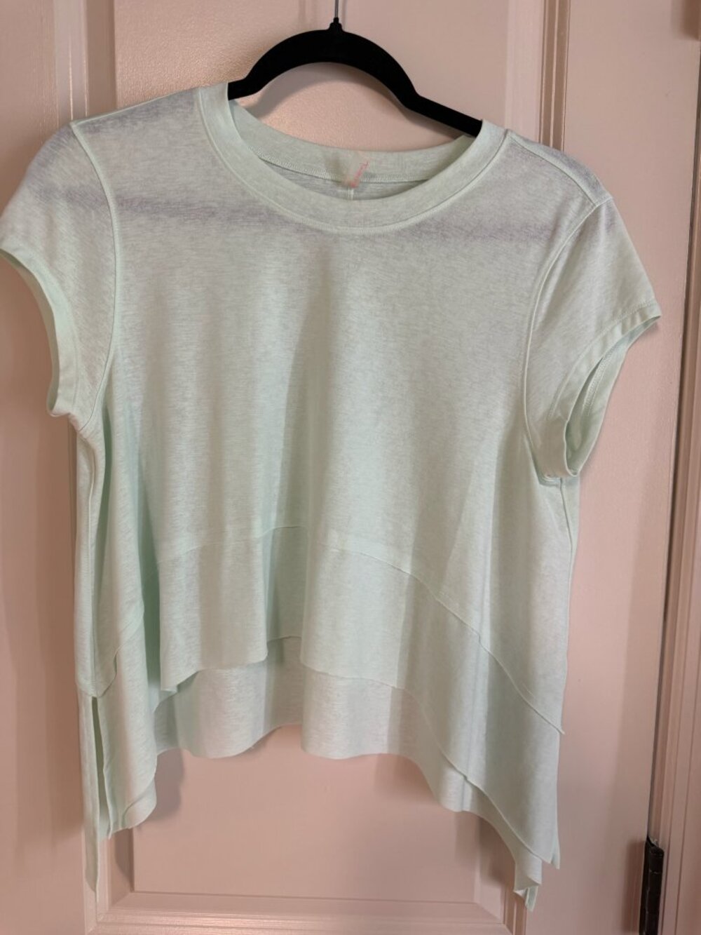 FP Movement Layered Hem Tee | Size Small | Mint Green